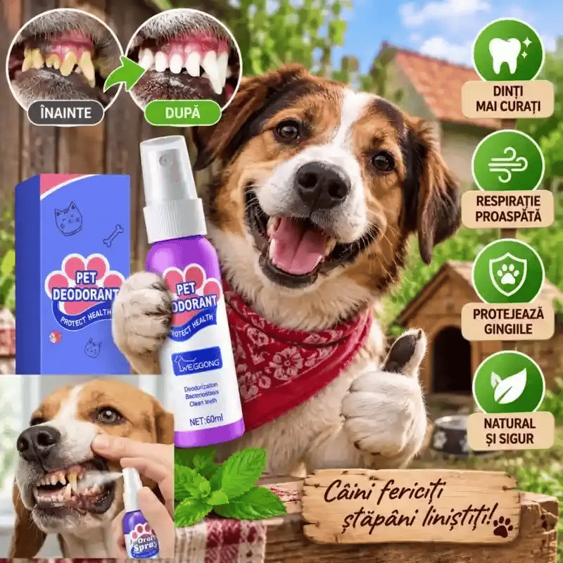 PetSmile – Spray Dentar Pentru Câini și Pisici 🐶🐱
